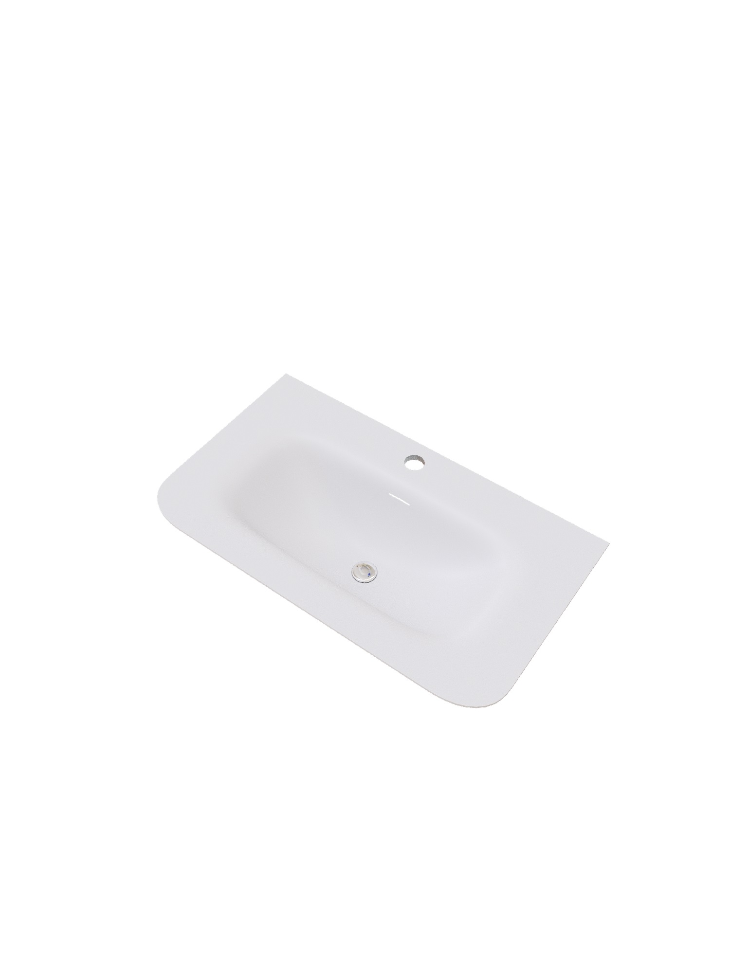 FWB310800WY, Bloom, 80 см, встраиваемая, искуственный камень, Белая матовая